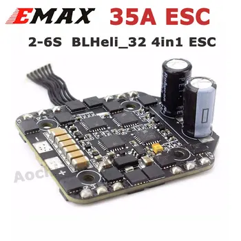 EMAX Mini Magnum 2 35A ESC MPU6000 2-6S BLHeli_32 4in1 ESC 20x20mm Поддръжка DSHOT, MULTISHOT, ONESHOT125 за RC FPV Drone