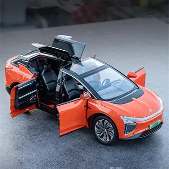 1:24 HiPhi X SUV сплав нова енергия кола модел Diecast метал електрически разузнавателни превозни средства кола модел звук и светлина деца играчка подарък