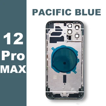 1 парче батерия врата обратно задния капак средата шаси рамка корпус случай за оригинален iPhone 12 Pro Max