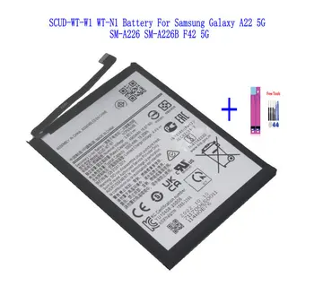 1x 5000mAh SCUD-WT-W1 WT-N1 Резервна батерия за Samsung Galaxy A22 5G SM-A226 SM-A226B F42 5G батерии + комплект инструменти за ремонт