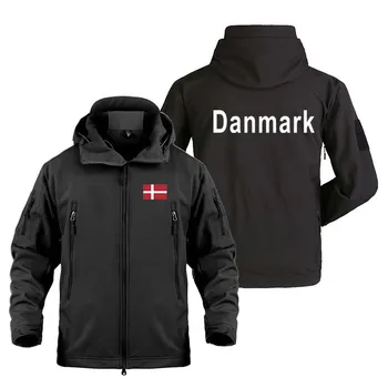 2023 Дания печат водоустойчив SoftShell военни външни якета за мъже множество джобове товари есен зима мъжки палто якета