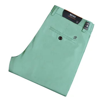 2024 Нови ежедневни панталони Мъже Пролет Лято Бизнес Мода Удобни Stretch памук Straigh дънки Панталони Класически 6 цвят