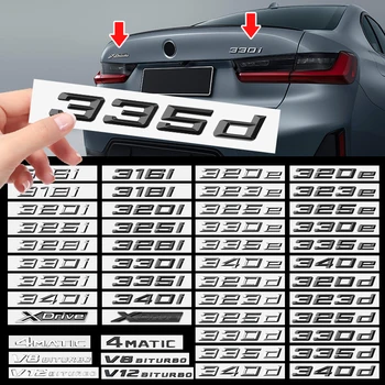 3d хромирани букви кола багажник емблема значка за BMW M лого 320i 328i 340i 320d 325d 340d 323e 325e 335e Xdrive стикер аксесоари