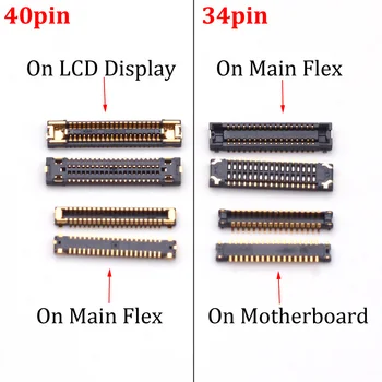 5pcs 40pin LCD FPC конектор за Samsung Galaxy A50s A507F A507 A5070 дисплей екран щепсел на дънната платка 34pin