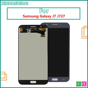 AMOLED LCD за Samsung Galaxy J7 J727 SM-J727P J727V J727A LCD дисплей сензорен екран дигитайзер събрание ремонт части