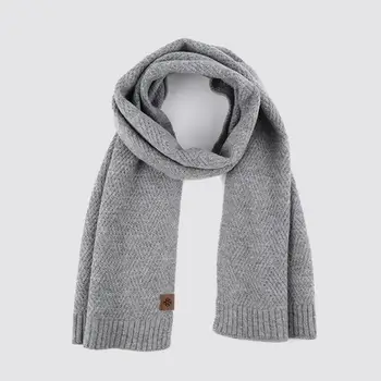 Cozy Winter Wrap Plaid Scarf Soft Трикотажен зимен шал за жени Дебела топла ветроупорна защита на врата с еластичен студ