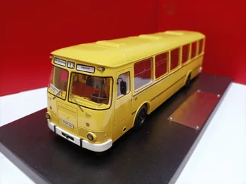 Diecast 1/43 мащаб съветски LIAZ 3-677M 1990 автобус симулация смола кола модел ретро колекционерска декорация подарък