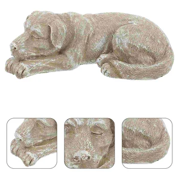 Garden Pet Memorial Tombstone Statue Cat Dog Cemetery Декоративна (куче) възпоменателна смола за подарък