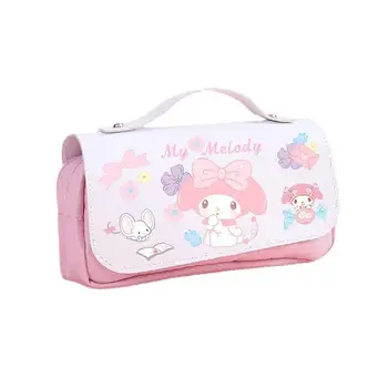 Hello Kitty училище моливи чанти Sanrio молив случай Melody торбичка Kawaii Kuromi писалка кутия консумативи канцеларски Cinnamoroll организатор