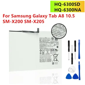 HQ-6300SD HQ-6300N батерия за Samsung Galaxy Tab A8 10.5 X200 X205 SM-X200 SM-X205 батерия 7040mAh + инструменти