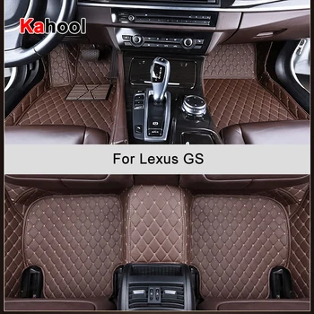 KAHOOL Персонализирани стелки за кола за Lexus GS GS200T GS250 GS300 GS350 GS430 GS450H GS460 Авто аксесоари Foot Carpet