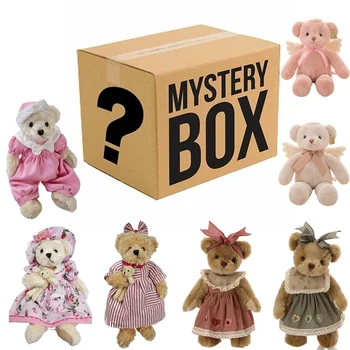 Kawaii Mystery Box Blind Box Плюшено мече Плюшени играчки Мечки Плюшени животни Кукла Бебе Деца Момичета Изненада Случайни подаръци