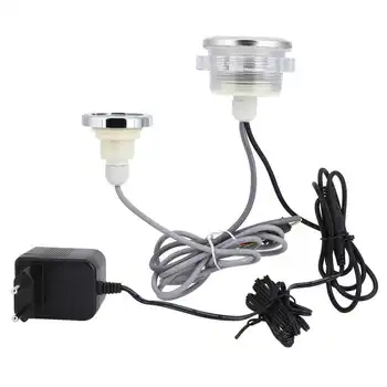leaf вентилатор Цветни подводни светлини 12V водоустойчива LED лампа с контролер за басейн хидромасажна вана EU 230-240V предавка за тример