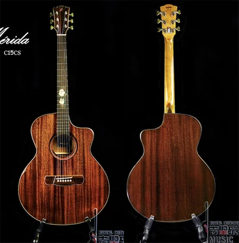 Merida C15CS 41 инчов GC размер нарязани начин Акустична китара, акустична електрическа китара,
