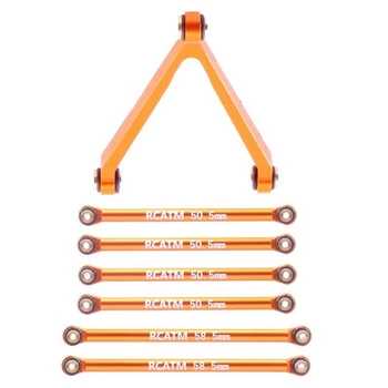 Metal Link Rod Linkage Kit за 1/24 RC верижен автомобил Axial SCX24 C10 AXI00001 AXI00002 Аксесоари за ъпгрейд на части