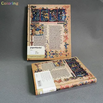 Paperblanks Inferno (Божествена комедия) тетрадка, Smyth Sewn Hardcover Journal, Декоративен печат на ръбове на книги, Маркер за сатенена панделка