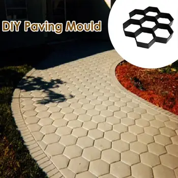 Path Maker Мухъл за многократна употреба бетон цимент камък дизайн паве разходка мухъл DIY бетон тухла двор път настилка мухъл