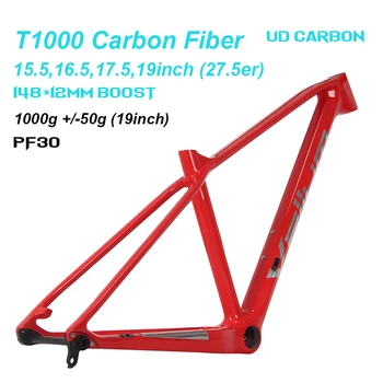 VELLUM Bike Планински велосипед Carbon Frame MTB 27.5er Carbon Bike Frame PF30 Аксесоари за колоездене MTB 27.5 Велосипедни карбонови рамки