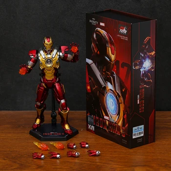 ZD Original Iron Man MK17 MARK XVII Super Hero Comic Action Figure PVC Collection Model Toys Brinquedos