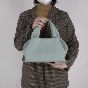 жени PU Crossbody чанта случайни кожени рамо чанта нагънат мода голяма пазарска чанта чанта прашка чанта момиче стилен чантата