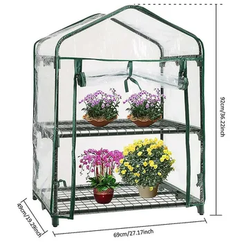 Консумативи Къща растат пластмасови мини растение парникови покритие прозрачни градински растения водоустойчив открит