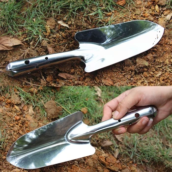 Мини градински инструменти от неръждаема стомана лопата къмпинг лопата градинарство инструмент