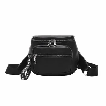 Модна чанта за рамо за жени PU кожена кофа чанта случайни малки кръгли чанти за рамо марка дизайнер дама crossbody чанта