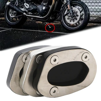 Мотоциклет Kickstand Foot Side Stand Extension Pad Support Plate For Triumph Speed Twin 1200 2019-2020