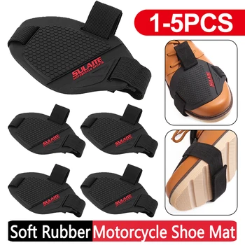 Мотоциклетни обувки защита Gear Shift Pad Против хлъзгане Регулируем превключвател Shoe Cover Мотоциклет Gear Shifter Обувки ботуши протектор