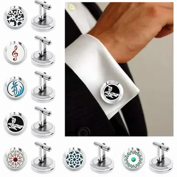 Нов мъжки луксозен дифузьор медальон копчета за ръкавели костюм риза високо качество маншет мода сватба младоженец подарък бижута баща аксесоари