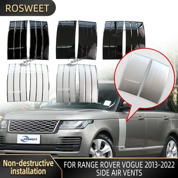 Странични вентилационни отвори Странични вентилационни отвори за врати на калници Стил от въглеродни влакна за Range Rover Vogue 2013-2022 Черно/ Сребристо/Бяло Аксесоари