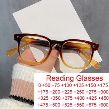 Ултра леки очила за блокиране на синята светлина Жени Мъже Мода Квадратни очила за четене Тенденция Райс нокти компютър рецепта очила