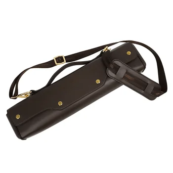 Чанта за носене на флейта за съхранение на флейта рамо торбичка аксесоари за инструменти (кафе)
